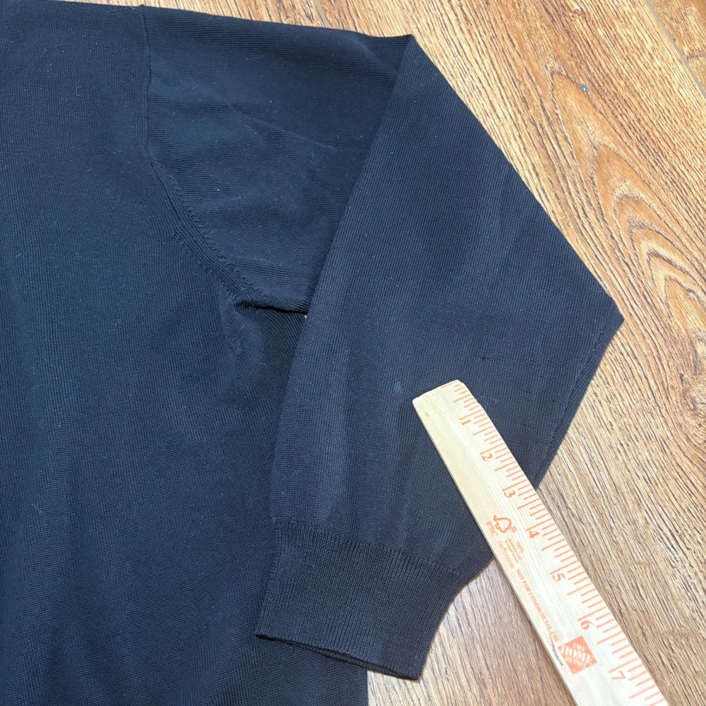 Jos. A. Bank Signature Collection 100% Merino Wool Polo Sweater Black Mens XXL - Picture 5 of 9